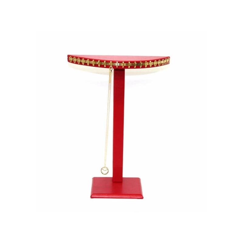 AY MODEL KIRMIZI KOLYE-TESBİH DEKORU